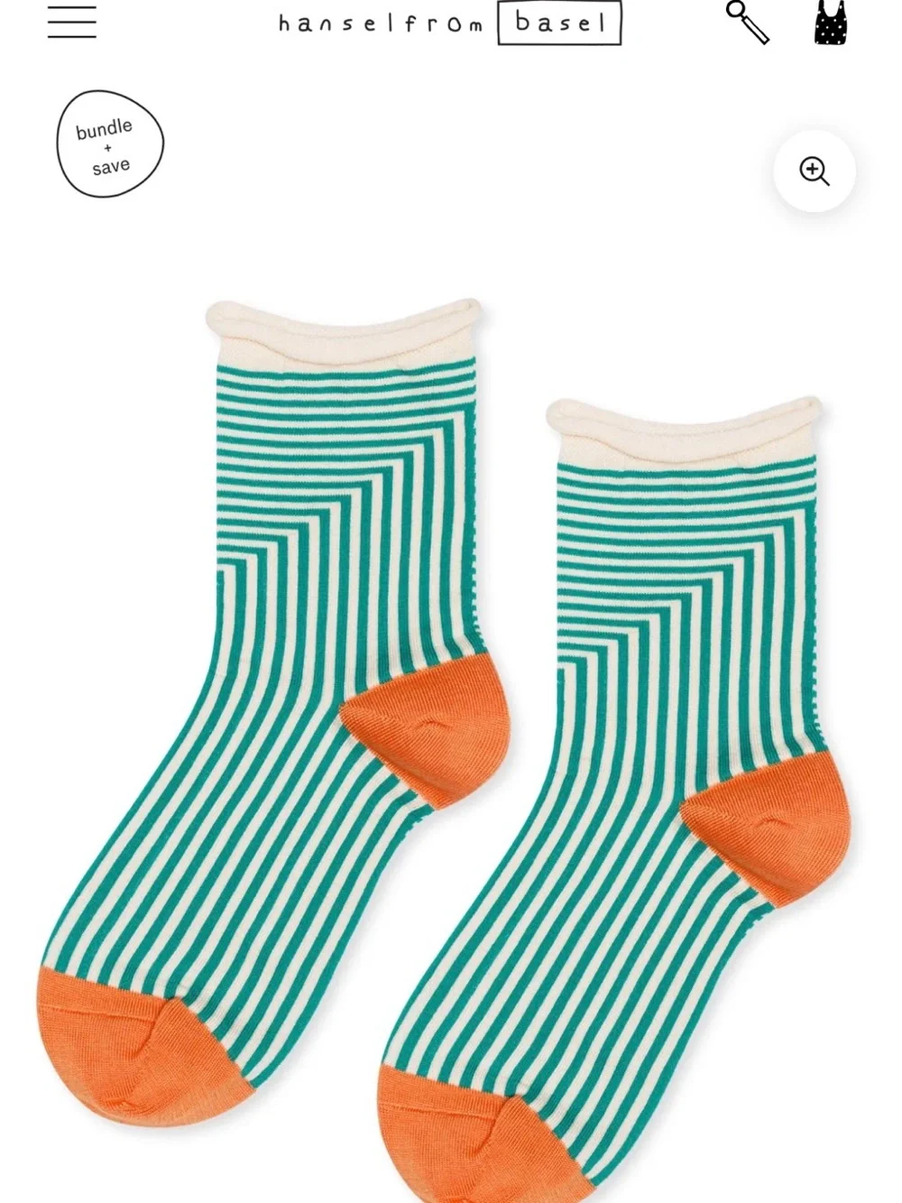 Striped Crew Socks MULTIPLE hansel from basel